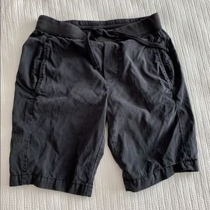 James Perse Black Drawstring Shorts